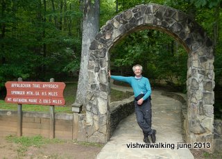 Peter at archway at Amicalola Falls