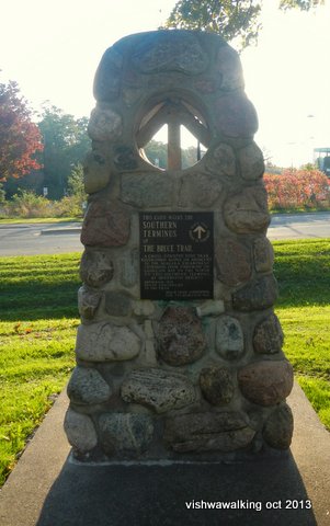 Cairn, Queenston Heights, the start of the Bruce trail