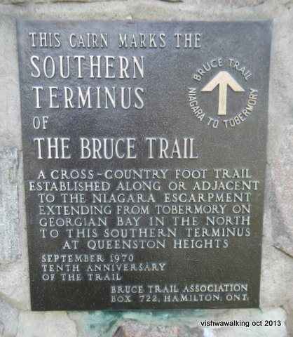 bruce-queenston heights cairn inscription