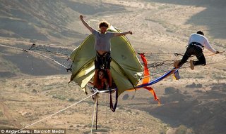 Camping in the air -- from the Daily Mail