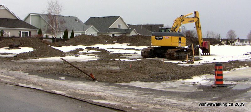 brighton suburbs, backhoe