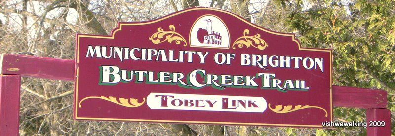 Butler Creek Trail Sign, Gosport