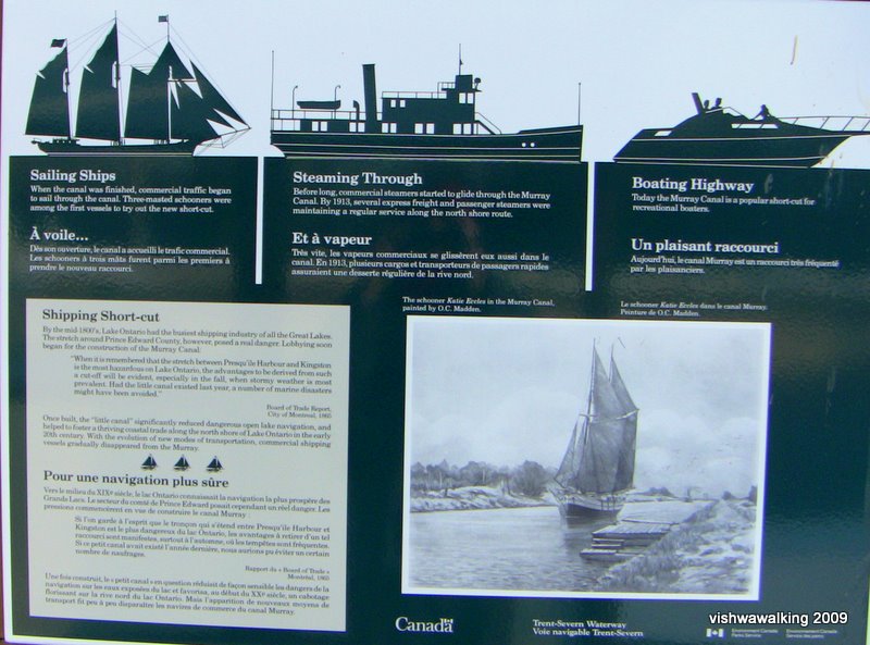 murray canal, info board 2