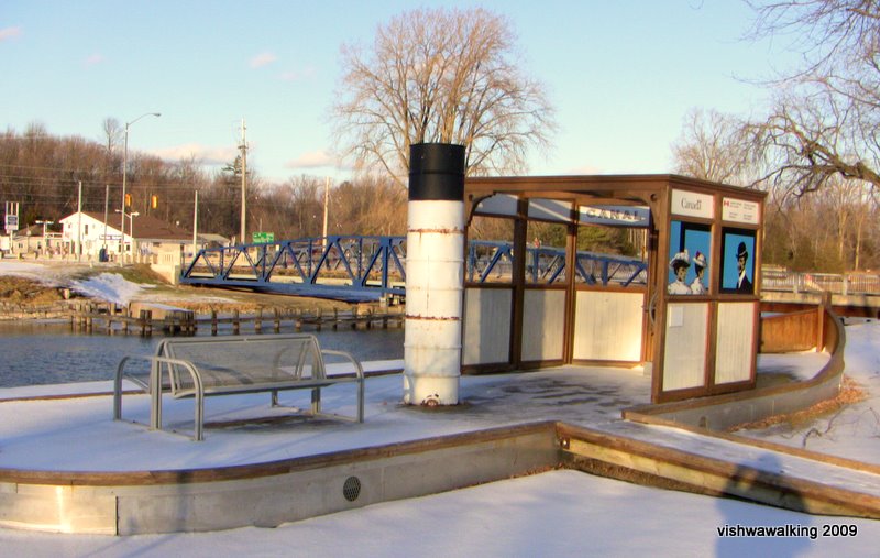 tugboat & road swing bridge murray canal