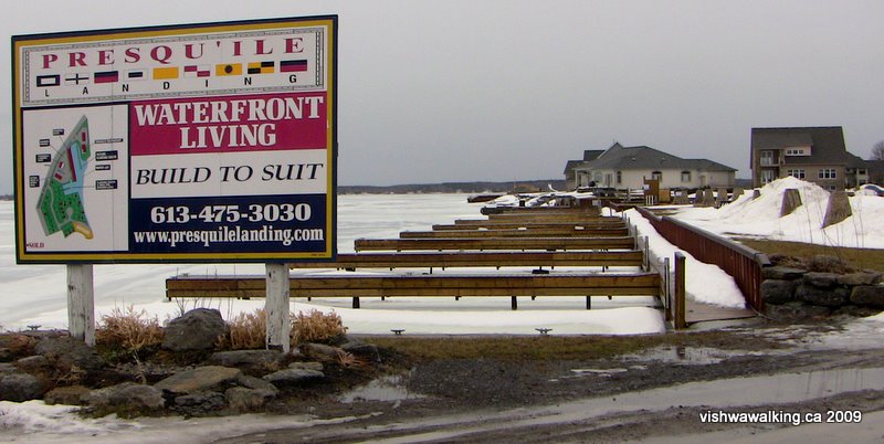 brighton, sign to presqu'ile landing