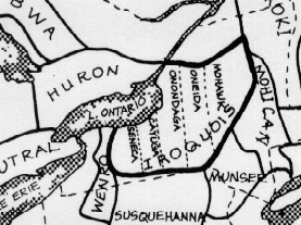 map-tyendinaga mohawk territory approx 1600