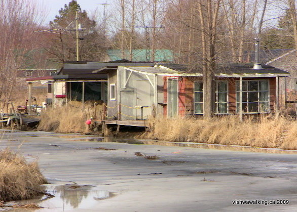 Tyendinaga, old cottages, abandoned rail line