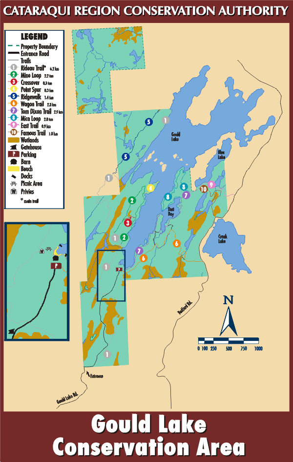 Gould Lake Conservation Area, map