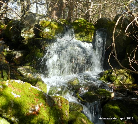 April 17, 2013. Waterfall, Vanderwater Park