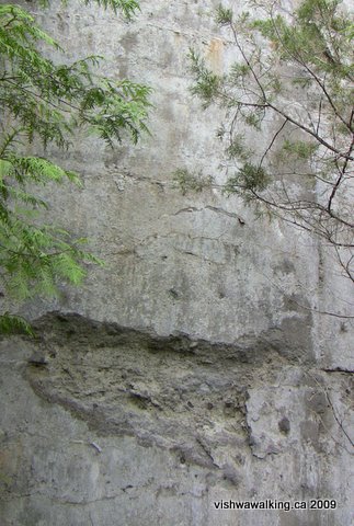 Marlbank cement plant, eroding side of silo