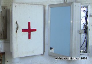 Prince Edward Heights, furnace room 1st aid box