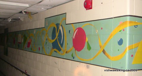 Prince Edward Heights, decorated hallway