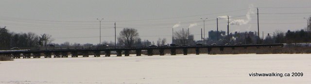 looking south from Cataraqui Creek, on ice just of H. hendriikson loop