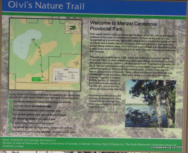 menzel park, description on sign