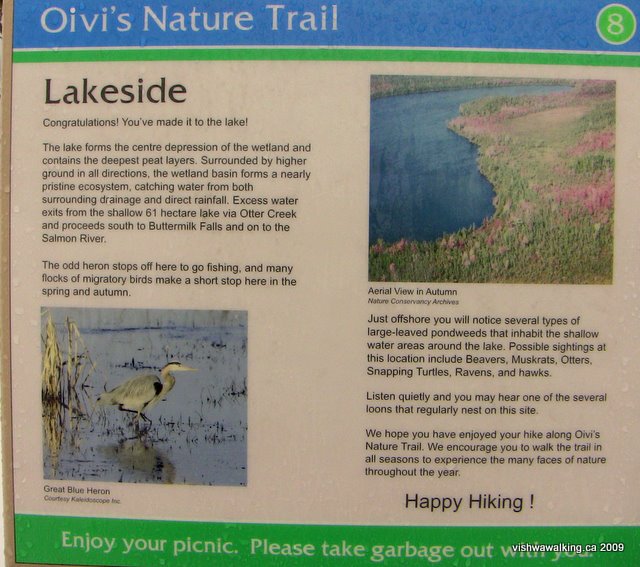 menzel park, sign at Mud Lake